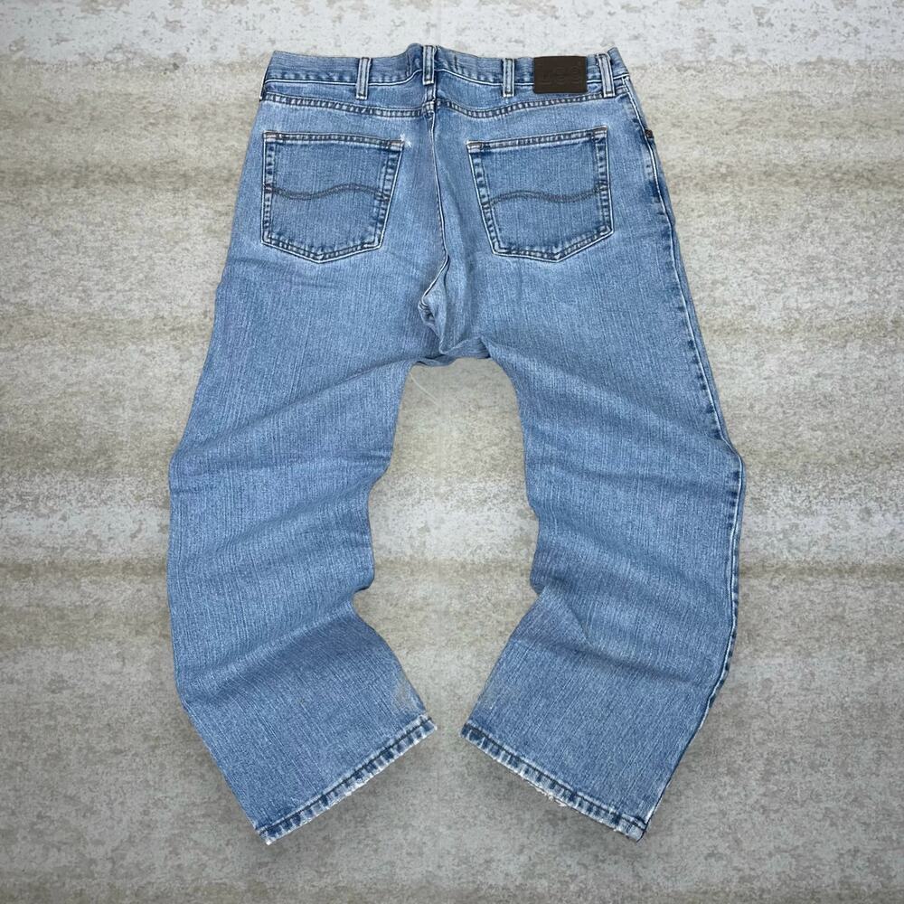 Vintage Y2K Lee Jeans 36x29 Regular Straight Leg Fit  Light Wash Denim